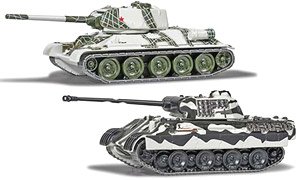 World of Tanks T-34 vs パンサー 2台セット (完成品AFV)