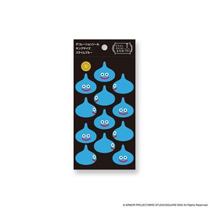 Dragon Quest Stationery Decoration Sticker King Size Slime Blue (Anime Toy)