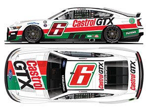 `ブラッド・ケセロウスキー` #6 カストロールGTX スローバック フォード マスタング NASCAR 2023 (ミニカー)