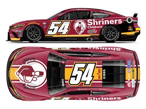 `タイ・ギブス` #54 SHRINERS HOSPITAL FOR CHIDREN スローバック TOYOTA カムリ NASCAR 2023 (ミニカー)