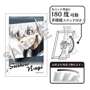 ブルーロック フォトジェニ缶バッジ 凪誠士郎 グリッド (キャラクターグッズ)