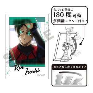 ブルーロック フォトジェニ缶バッジ 糸師凛 グリッド (キャラクターグッズ)