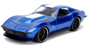 1969 Chevy Corvette Stingray Candy Blue / White Stripe (Diecast Car)