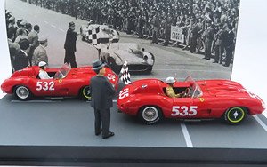 Ferrari 315 S Mille Miglia 1957 Taruffi Winner #535 No. #0684 / Von Trips 2nd #532 No. #0674 (Diecast Car)