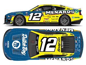 `ライアン・ブレイニー` #12 MENARDS DUTCH BOY スローバック フォード マスタング NASCAR 2023 (ミニカー)