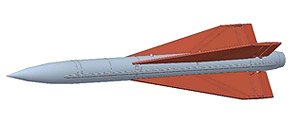 MIM-23B I-HAWK Missile for Iran Air Force F-14 (2 Pieces) (Plastic model)