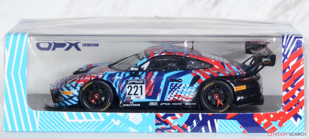 Porsche 911 GT3 R No.221 GPX Martini Racing Spa Test Days 2022 R. Lietz - M. Christensen - K. Estre (Diecast Car) Package1