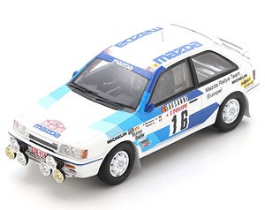Mazda 323 No.16 Mazda Rally Team Europe Rally Monte Carlo 1986 A.Warmbold - `Biche` (ミニカー)