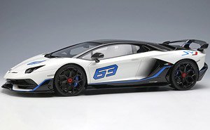 Lamborghini Aventador SVJ 63 2018 ビアンコオパリス (ミニカー)