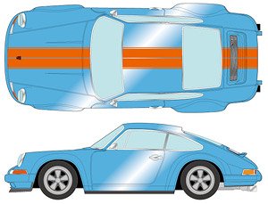 Singer 911 (964) Coupe ホライゾンブルーメタリック (ミニカー)
