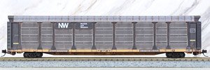 111 44 460 (N) 89ftオートラック NW #911813 [ノーフォーク&ウェスタン鉄道・3段式・密閉型・車運車] ★外国形モデル (鉄道模型)