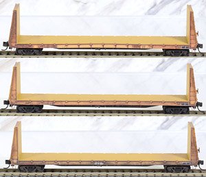 983 05 049 (N) フラットカー UP ウェザリング仕様 (3両セット) [ユニオンパシフィック鉄道・長物車・No.215700/215708/215725] (鉄道模型)