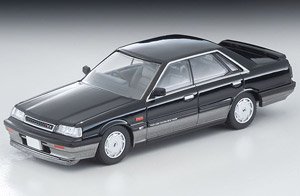 TLV-N301b Nissan Skyline 4 Door HT GTS Twincam 24V (Black / Silver) 1987 (Diecast Car)