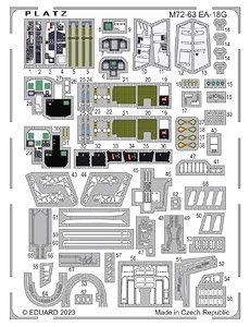 アメリカ海軍 電子戦機 EA-18G グラウラー用 エッチングパーツ (プラモデル)