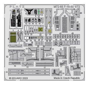 アメリカ空軍 F-16 ファイティングファルコン用 エッチングパーツ (プラモデル)