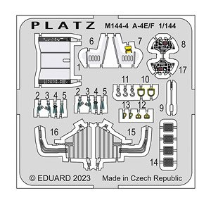 Detail Up Etching Parts for A-4E/F Skyhawk (Plastic model)