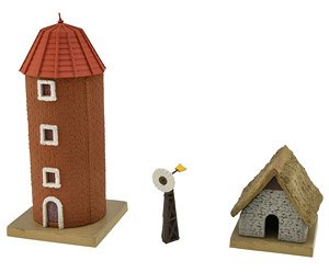 The Building Collection 100-3 Ranch C3 (Silos, Sheep Sheds, Windmills) (Model Train)