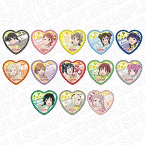 ラブライブ！虹ヶ咲学園スクールアイドル同好会 ハート型カンバッジ チア ver (13個セット) (キャラクターグッズ)