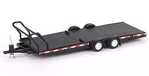 Car Hauler Trailer Type B Black (Diecast Car)