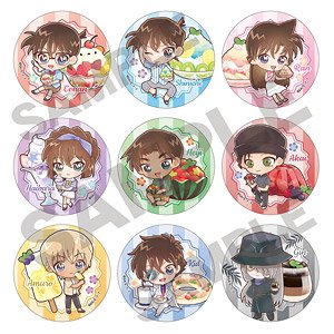 名探偵コナン トレーディング缶バッジ きゃらペコ夏 (9個セット) (キャラクターグッズ)