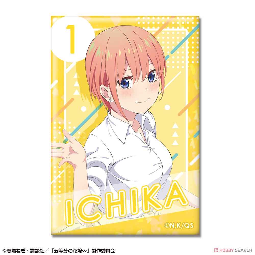 五等分の花嫁∽ ホログラム缶バッジ デザイン01 (中野一花/A) (キャラクターグッズ) 商品画像1