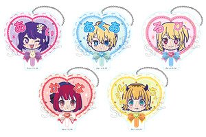 Oshi no Ko Collage Deco Fan Key Chain (Set of 5) (Anime Toy)