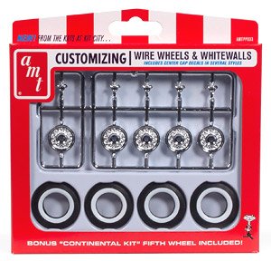 AMT KH Wire Wheels & Tires Parts Pack (Accessory)