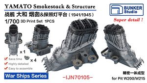 Yamato Smokestack & Structuse (Plastic model)