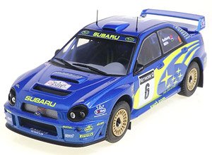スバル インプレッサ S7 WRC 2001年グレートブリテンラリー #6 P.Solberg/P.Mills (ミニカー)