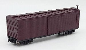 アメリカ 有蓋車B (US Box Car 40ft Wood Dreadnaught end A) ペーパーキット (組み立てキット) ★外国形モデル (鉄道模型)