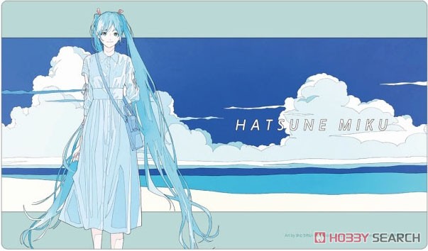 ピアプロキャラクターズ 描き下ろしイラスト 初音ミク 初夏のお出かけver. Art by かとうれい プレイマット (カードサプライ) 商品画像1