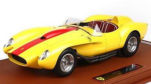 Ferrari 250 Testarossa 1957 Yellow-Red line (ケース有) (ミニカー)