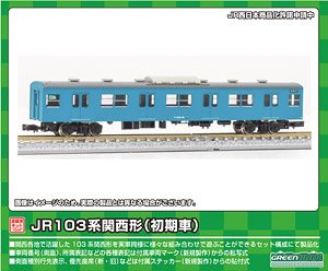 J.R. Series 103 Kansai Type SAHA103 (Early Type, Sky Blue) One Car Kit (Pre-Colored Kit) (Model Train)