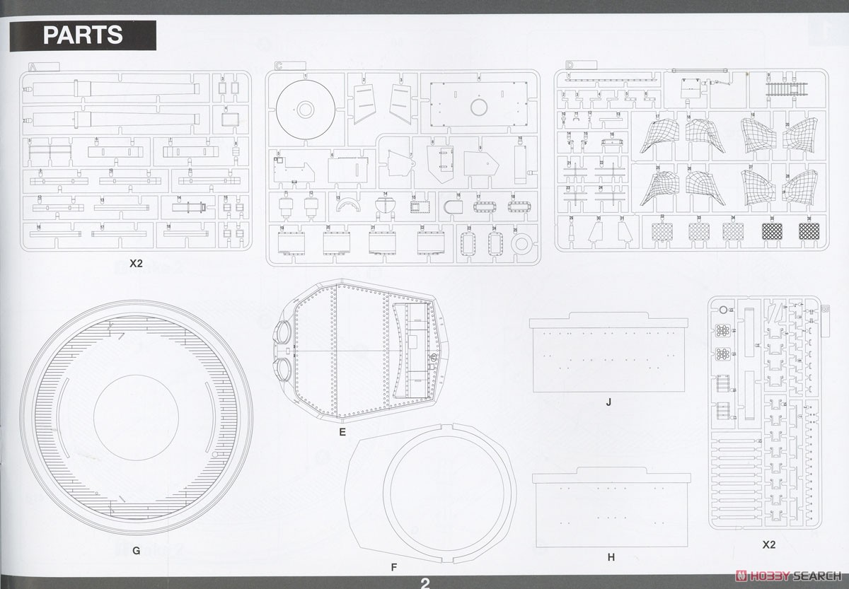 HMS Hood Mk 1 15` /42 Gun Turret B (Plastic model) Assembly guide10