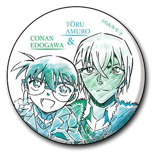 名探偵コナン ペンシルアート 缶バッジコレクション 江戸川コナン&安室透 (キャラクターグッズ)