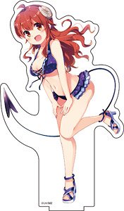 [The Demon Girl Next Door] Big Acrylic Stand [Swimwear Ver.] (1) Yuko Yoshida (Anime Toy)
