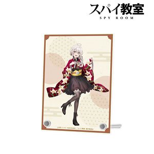 スパイ教室 描き下ろしイラスト リリィ 花柄和装ver. A6アクリルパネル (キャラクターグッズ)