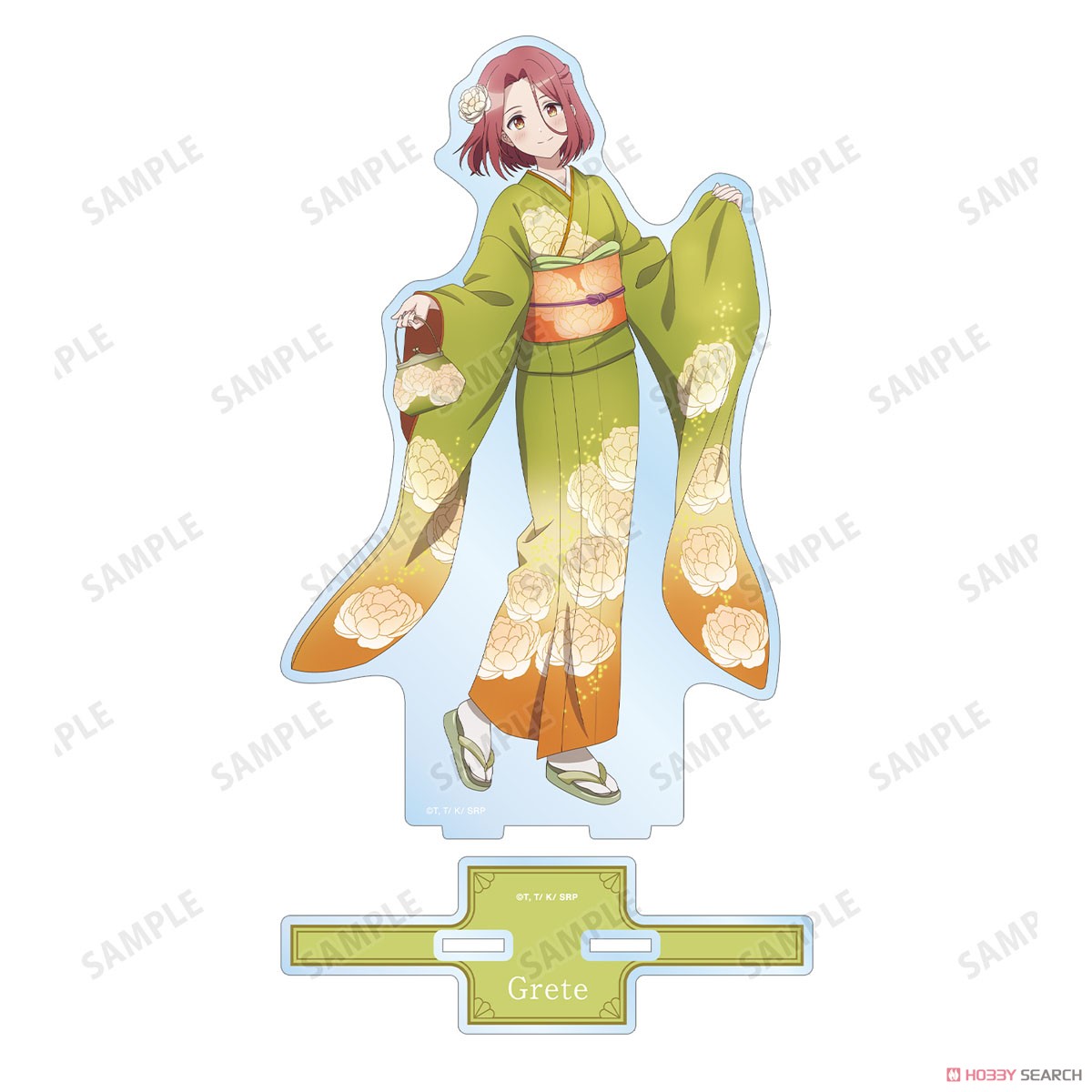スパイ教室 描き下ろしイラスト グレーテ 花柄和装ver. BIGアクリルスタンド (キャラクターグッズ) 商品画像2