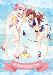 [The Demon Girl Next Door] A3 Cloth Poster [Swimwear Ver.] (Anime Toy)