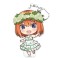 映画「五等分の花嫁」 ぷにこれ！キーホルダー(スタンド付) 中野四葉 (キャラクターグッズ) 商品画像1 サムネイル