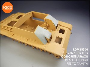 WWII ドイツ III号突撃砲G型用コンクリート装甲セット (タミヤ用 2タイプ入) (プラモデル)