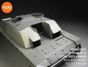 WWII ドイツ III号突撃砲G型用コンクリート装甲セット(タコム用 2タイプ入) (プラモデル)