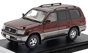 Toyota LAND CRUISER VX-LIMITED G-SELECTION (2000) レッドマイカ/ミディアムグレーメタリック (ミニカー)