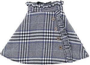 PNS Side Frill Skirt - Sensual Check - (Light Gray) (Fashion Doll)