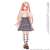 PNS Side Frill Skirt - Sensual Check - (Light Gray) (Fashion Doll) Other picture1