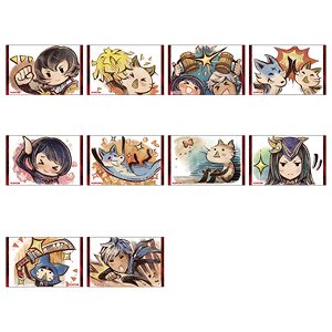 Monster Hunter Rise: Sunbreak Trading Stamp Square Can Badge (Set of 10) (Anime Toy)