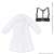 PNM H Belt Dress Set (White x Black) (Fashion Doll) Item picture1