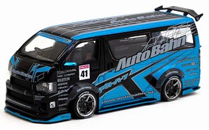 Toyota Hiace Widebody Black/Blue (ミニカー)