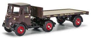(OO) Thornycroft Nippy Flat Bed Trailer GWR (Model Train)