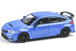 ホンダ シビック Type R 2023 パールブーストブルー LHD (ミニカー)